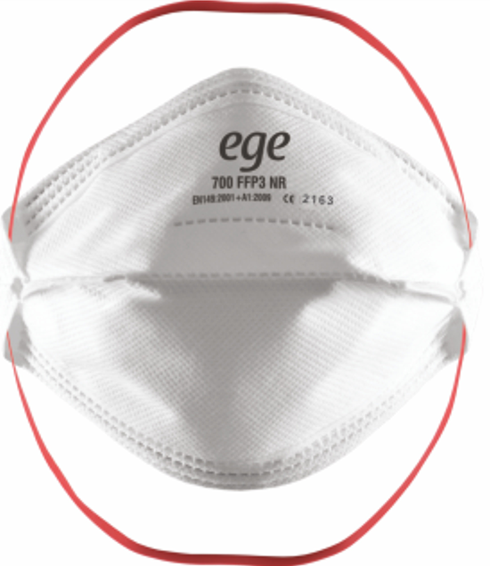 EGE FFP3 700 NR N95 Ventilsiz Maske