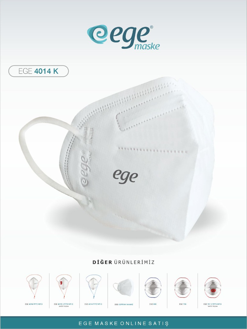 EGE FFP2 4014-K NR N95  Ventilsiz Maske