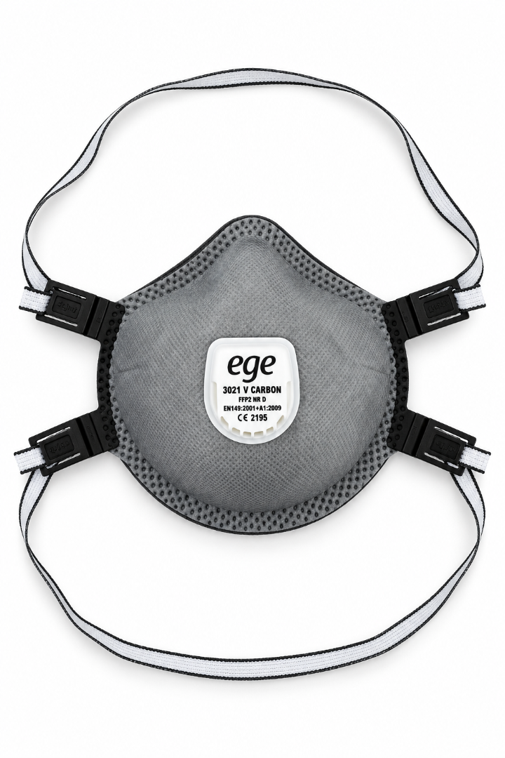 EGE 3021 V FFP2 NR D Aktif Karbonlu Ventilli Maske 100'lü