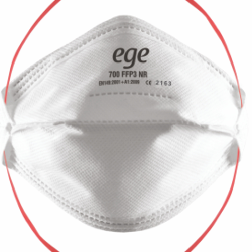 EGE FFP3 700 NR N95 Ventilsiz Maske